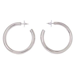 Silver 2” Bold Hoop Earrings (NWOT)
